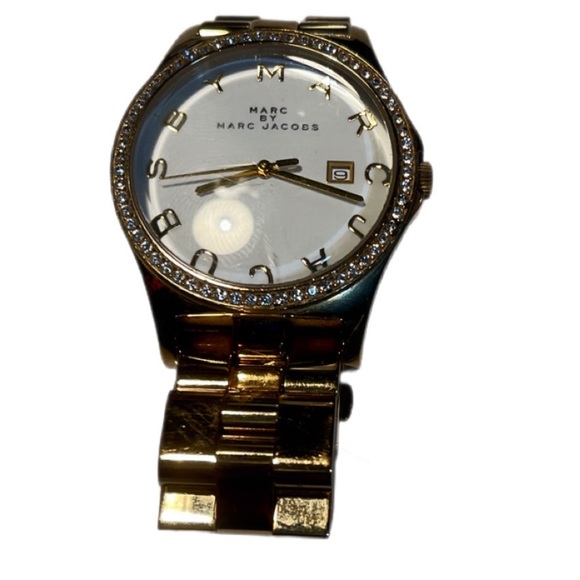 Marc by Marc Jacobs gold plated stainless steel diamond look accent watch - Picture 3 of 3